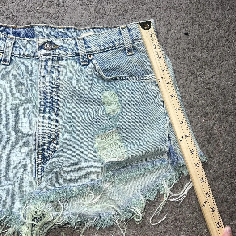 Vintage Levi's 1980s Orange Tab Cut Off Jean Shorts 34‎ Inch Waist